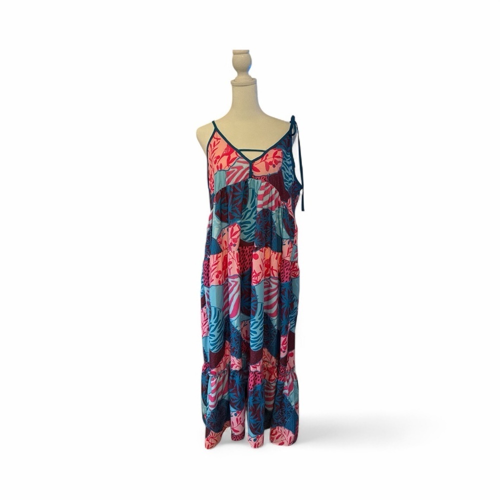 Umgee Multicolor Tropical Maxi Dress